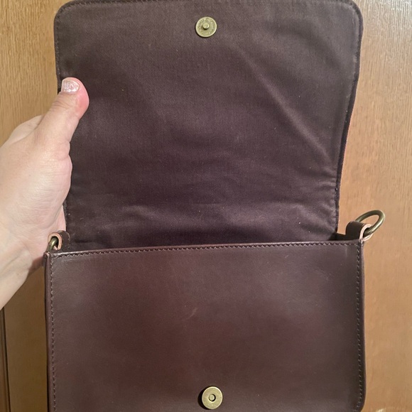 Red and Brown Pendleton Wool Leather Crossbody - Picture 3 of 6